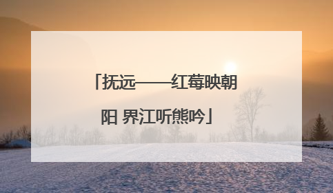 抚远——红莓映朝阳 界江听熊吟