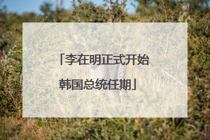 李在明正式开始韩国总统任期