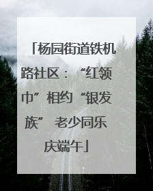 杨园街道铁机路社区：“红领巾”相约“银发族” 老少同乐庆端午