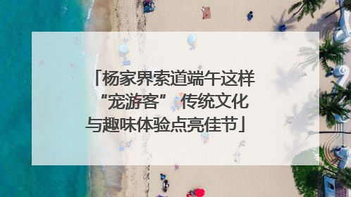杨家界索道端午这样“宠游客” 传统文化与趣味体验点亮佳节