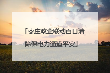 枣庄政企联动百日清障保电力通道平安