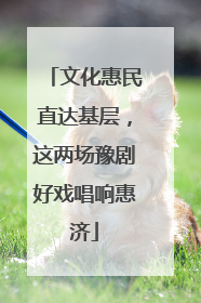 文化惠民直达基层，这两场豫剧好戏唱响惠济