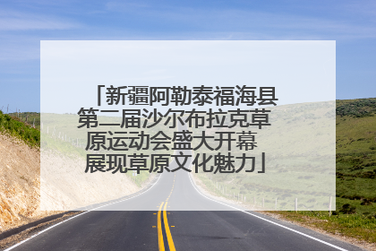 新疆阿勒泰福海县第二届沙尔布拉克草原运动会盛大开幕 展现草原文化魅力