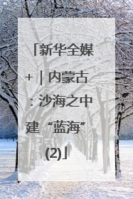 新华全媒+｜内蒙古：沙海之中建“蓝海”(2)