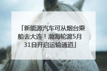 新能源汽车可从烟台乘船去大连！渤海轮渡5月31日开启运输通道