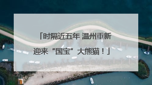 时隔近五年 温州重新迎来“国宝”大熊猫！