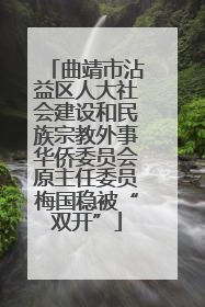曲靖市沾益区人大社会建设和民族宗教外事华侨委员会原主任委员梅国稳被“双开”