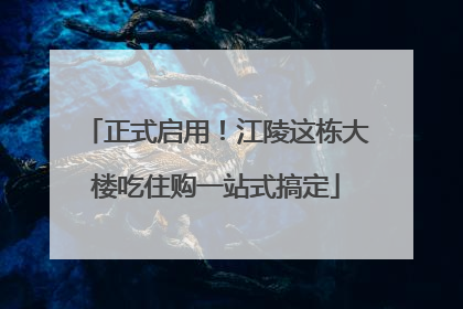 正式启用！江陵这栋大楼吃住购一站式搞定