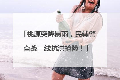 桃源突降暴雨，民辅警奋战一线抗洪抢险！