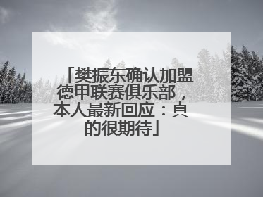 樊振东确认加盟德甲联赛俱乐部，本人最新回应：真的很期待