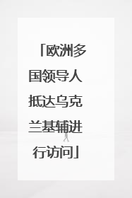 欧洲多国领导人抵达乌克兰基辅进行访问