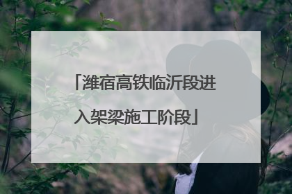 潍宿高铁临沂段进入架梁施工阶段