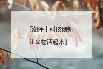 潮评丨科技创新让文物活起来