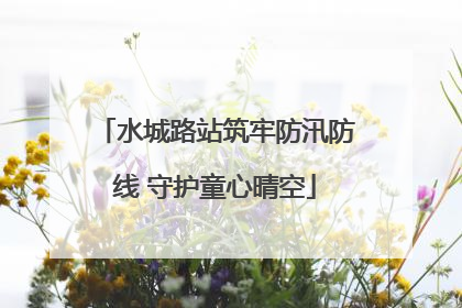 水城路站筑牢防汛防线 守护童心晴空