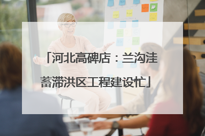 河北高碑店：兰沟洼蓄滞洪区工程建设忙