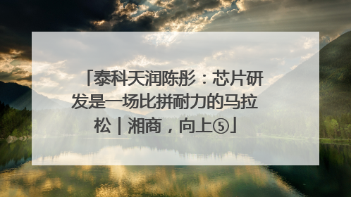 泰科天润陈彤：芯片研发是一场比拼耐力的马拉松｜湘商，向上⑤