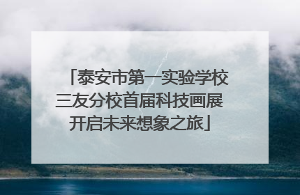泰安市第一实验学校三友分校首届科技画展开启未来想象之旅