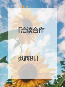 洽谈合作觅商机