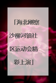 海北刚察沙柳河镇社区运动会精彩上演