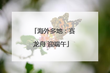 海外多地：赛龙舟 迎端午