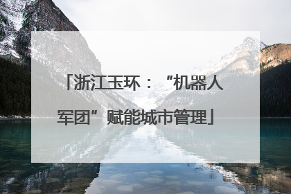 浙江玉环：“机器人军团”赋能城市管理