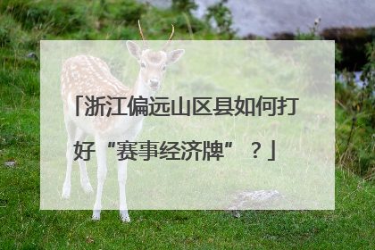 浙江偏远山区县如何打好“赛事经济牌”？