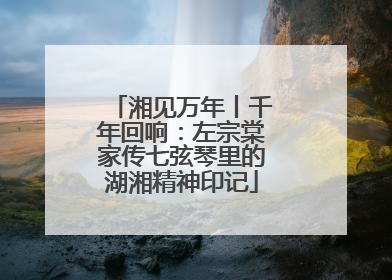 湘见万年丨千年回响：左宗棠家传七弦琴里的湖湘精神印记