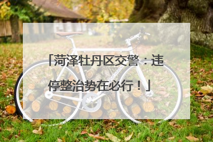 菏泽牡丹区交警：违停整治势在必行！