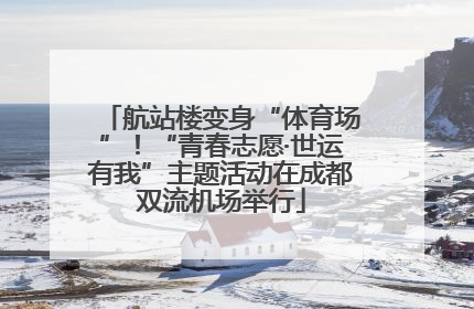 航站楼变身“体育场”！“青春志愿·世运有我”主题活动在成都双流机场举行