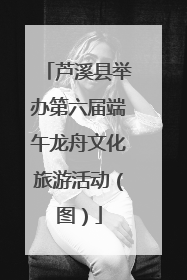 芦溪县举办第六届端午龙舟文化旅游活动（图）