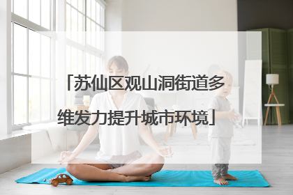 苏仙区观山洞街道多维发力提升城市环境