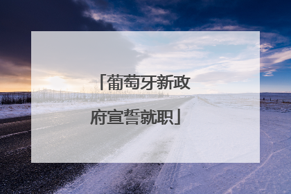 葡萄牙新政府宣誓就职