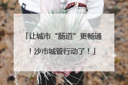 让城市“肠道”更畅通！沙市城管行动了！