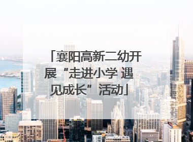 襄阳高新二幼开展“走进小学 遇见成长”活动