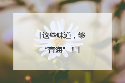 这些味道，够“青海”！