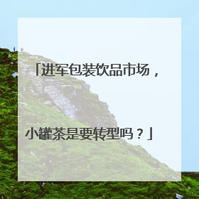 进军包装饮品市场，小罐茶是要转型吗？