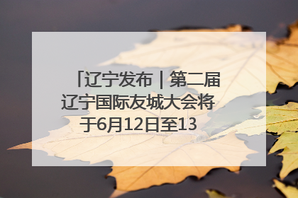 辽宁发布｜第二届辽宁国际友城大会将于6月12日至13日在沈阳举办