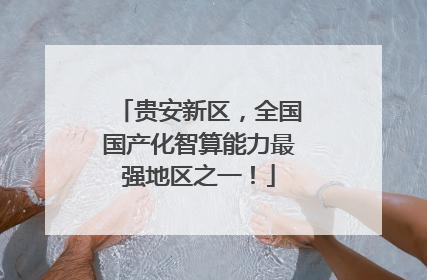 贵安新区，全国国产化智算能力最强地区之一！