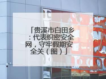 贵溪市白田乡：代表织密安全网，守牢假期安全关（图）