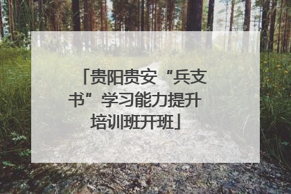 贵阳贵安“兵支书”学习能力提升培训班开班