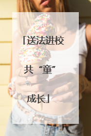 送法进校 共“童”成长