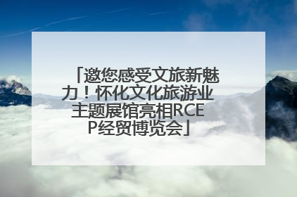 邀您感受文旅新魅力！怀化文化旅游业主题展馆亮相RCEP经贸博览会