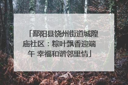 鄱阳县饶州街道城隍庙社区：粽叶飘香迎端午 幸福和谐邻里情