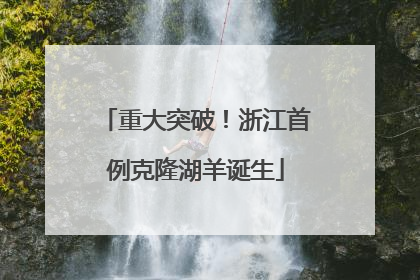 重大突破！浙江首例克隆湖羊诞生