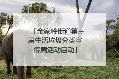 金家岭街道第三届生活垃圾分类宣传周活动启动