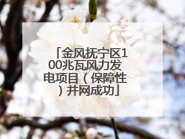 金风抚宁区100兆瓦风力发电项目（保障性）并网成功