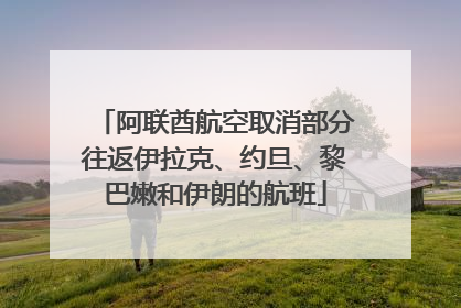 阿联酋航空取消部分往返伊拉克、约旦、黎巴嫩和伊朗的航班