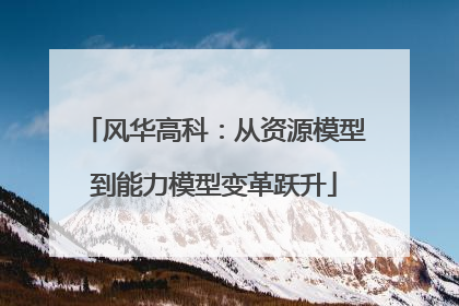 风华高科：从资源模型到能力模型变革跃升