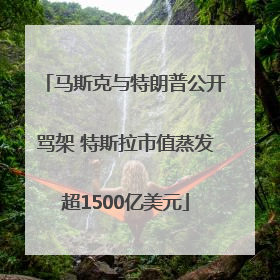 马斯克与特朗普公开骂架 特斯拉市值蒸发超1500亿美元