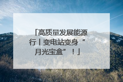 高质量发展能源行丨变电站变身“月光宝盒”！